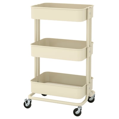 RÅSKOG Carrello, beige, 35x45x77 cm