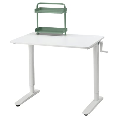 RELATERA Combinaz scrivan regolab in altezza, bianco, 90x60 cm