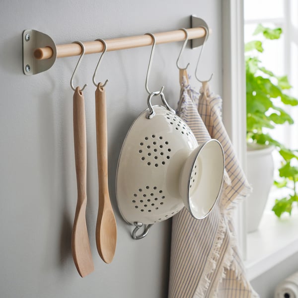 RÖRT Set di 2 utensili da cucina, faggio