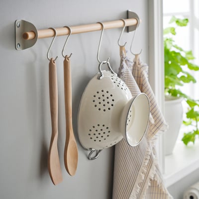 RÖRT Set di 2 utensili da cucina, faggio