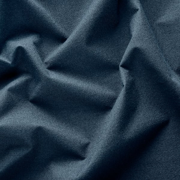 ROSENMANDEL Tenda semioscurante, 2 teli, blu scuro/con nastro arricciatende, 135x300 cm