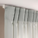 ROSENROBINIA Tenda sottile, 2 teli, grigio chiaro/con nastro arricciatende, 145x300 cm