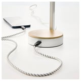 RUNDHULT Da USB-C a USB-C, nero/bianco, 1.5 m/100 W
