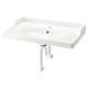 Opzione: RUTSJÖN Lavabo con sifone, bianco, 82x49 cm