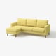 SALTSJÖBADEN Divano a 3 posti con chaise-longue, Fridtuna giallo