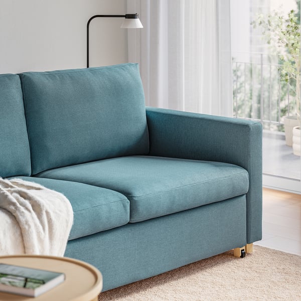 SALTSJÖBADEN Divano letto a 2 posti, Fridtuna blu grigio scuro