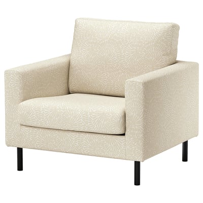 SALTSJÖBADEN Poltrona, Vittangi beige chiar/bianco