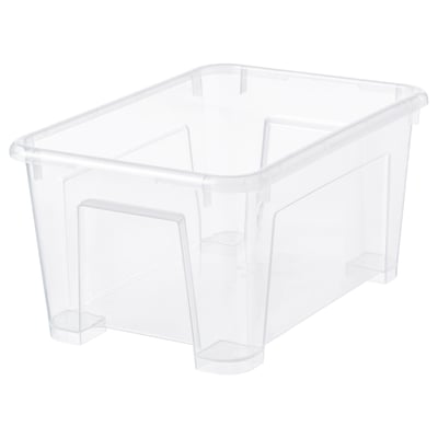 SAMLA Contenitore, trasparente, 28x19x14 cm/5 l