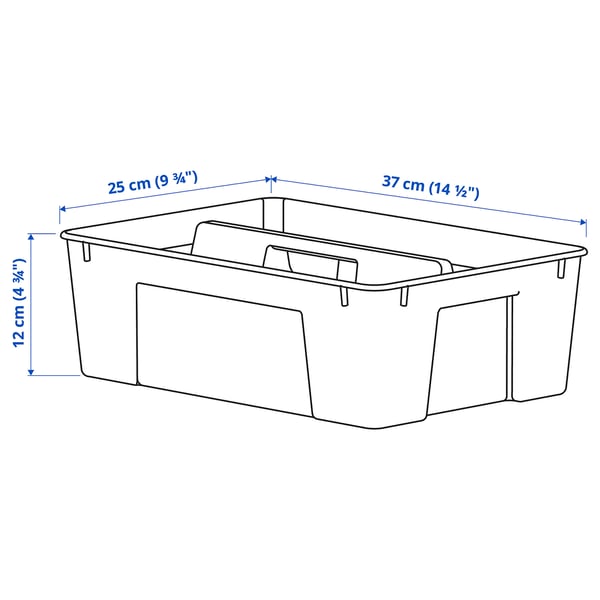 SAMLA Divisorio per contenitore l 11/22, trasparente, 37x25x12 cm