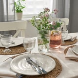 SANDSKÄDDA Piatto, grigio chiaro-beige, 26 cm
