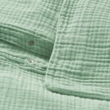 SCHERSMIN Copripiumino e 2 federe, verde pallido, 240x220/50x60 cm