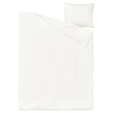 SCHERSMIN Copripiumino e federa, bianco, 150x200/50x60 cm