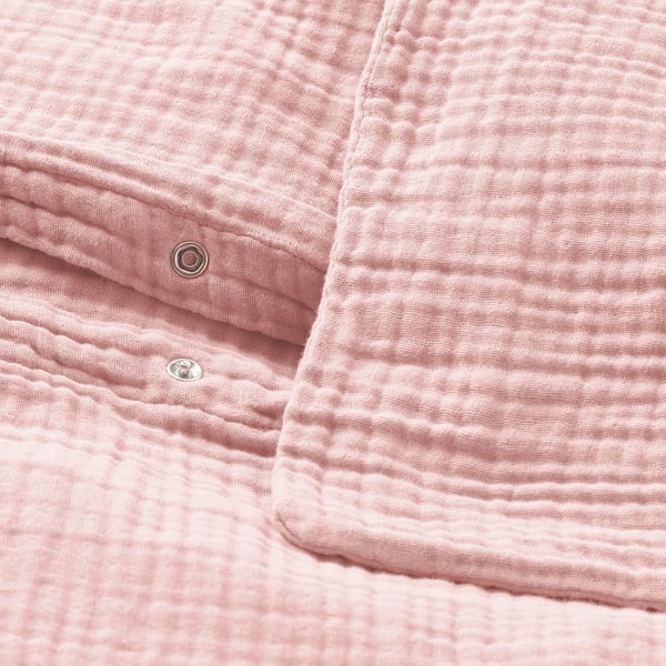 SCHERSMIN Copripiumino e federa, rosa pallido, 150x200/50x60 cm