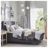 SIMRISHAMN Lampada a sospensione a 3 bracci, cromato/bianco opalino vetro, 55 cm