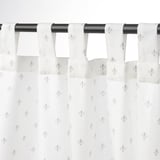 SIVIRENE Tenda, bianco/con canale per bastone, 150x50 cm