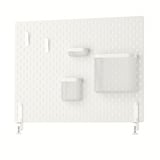 SKÅDIS Combinazione pannello portaoggetti, bianco, 76x56 cm
