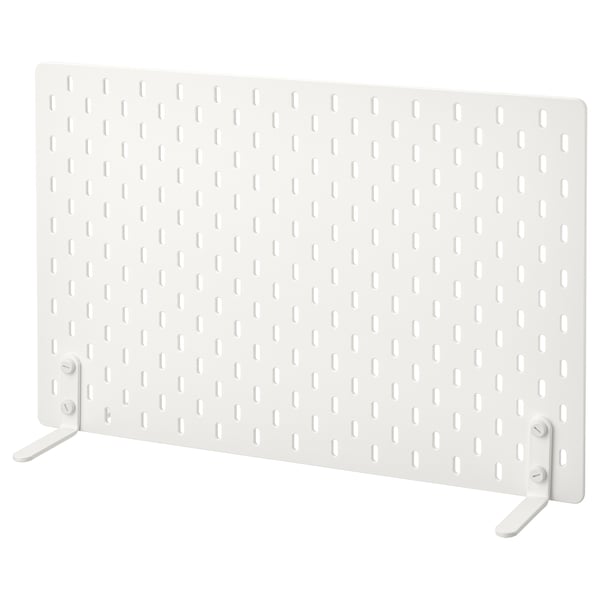 SKÅDIS Pannello portaoggetti freestanding, bianco, 56x37 cm