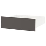 SKATVAL Cassetto, bianco/grigio scuro, 60x57x20 cm