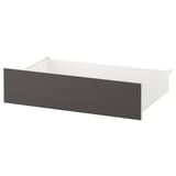 SKATVAL Cassetto, bianco/grigio scuro, 80x57x20 cm