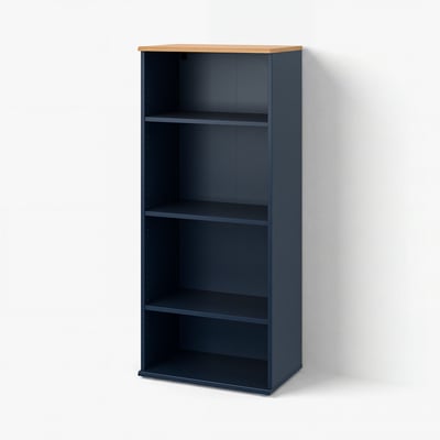 SKRUVBY Libreria, blu-nero, 60x140 cm