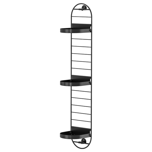 SKUGGRÖNA Supporto da parete per piante, nero, 78 cm