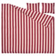 SLÅNHÖSTMAL Copripiumino e 2 federe, rosa chiaro rosso scuro/a righe, 240x220/50x60 cm