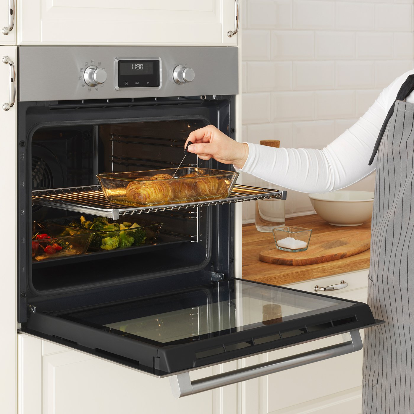 SMAKSAK Forno termoventilato, inox - IKEA Svizzera
