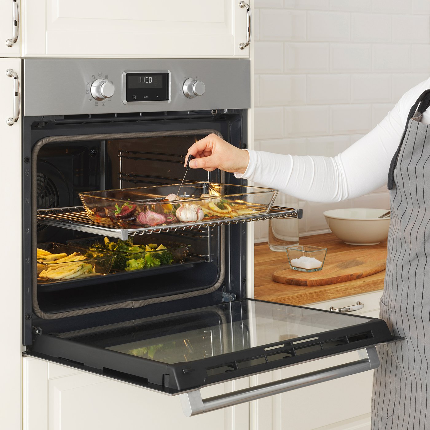 SMAKSAK Forno termoventilato/pirolitico, inox - IKEA Svizzera