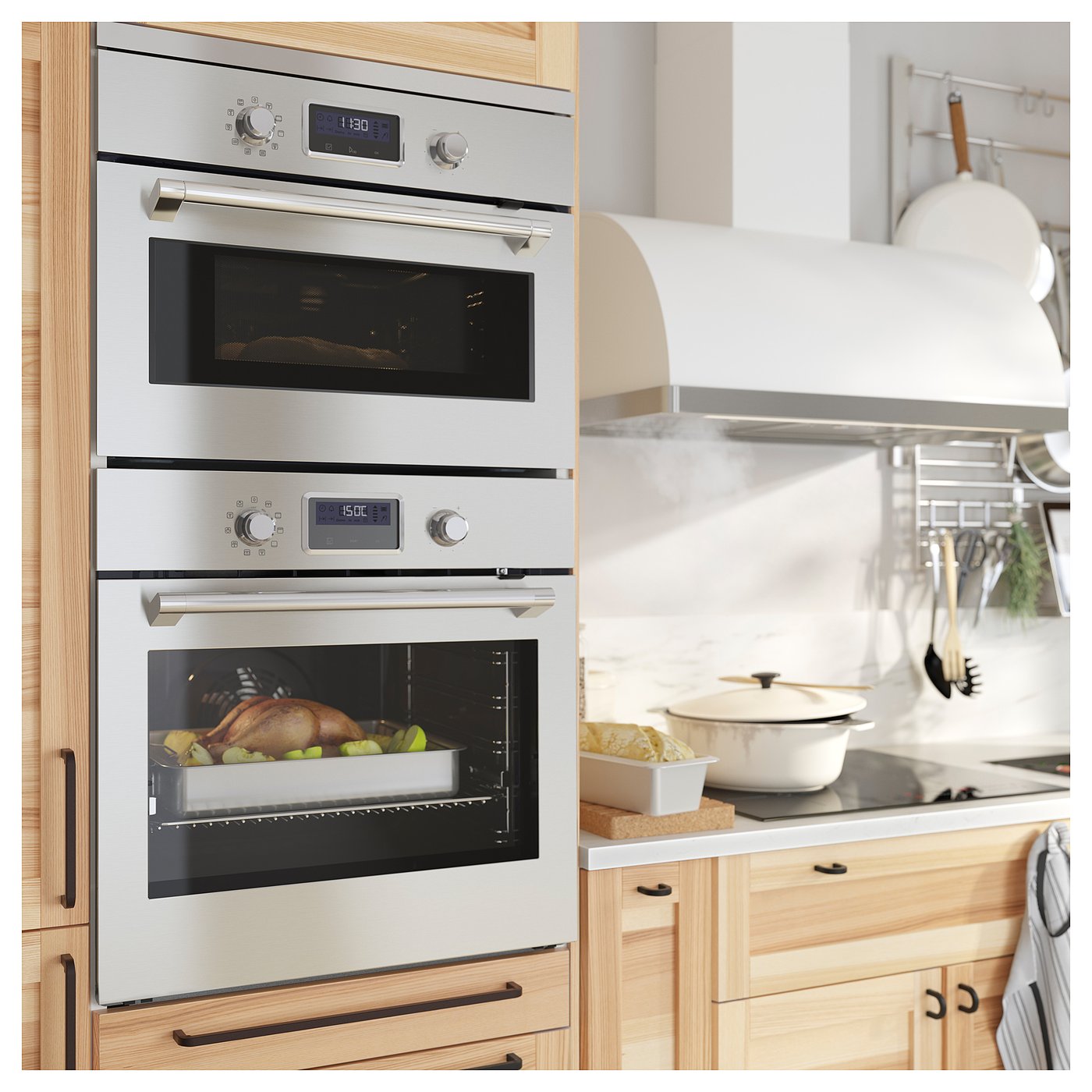 SMAKSAK Microonde combinato termoventilato, inox - IKEA Svizzera