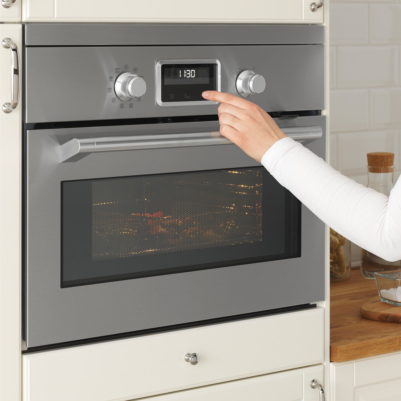 SMAKSAK Microonde combinato termoventilato, inox - IKEA Svizzera