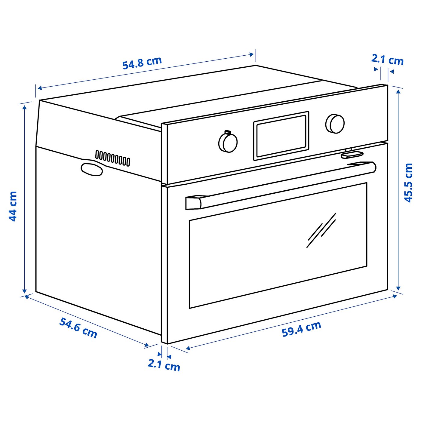 SMAKSAK Microonde combinato termoventilato, inox - IKEA Svizzera