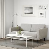 SMEDSTORP Divano a 3 posti, Viarp beige/marrone/nero