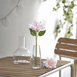 SMYCKA Fiore artificiale, da interno/esterno/Dalia rosa, 30 cm