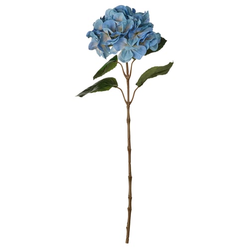 SMYCKA Fiore artificiale, da interno/esterno/ortensia blu, 55 cm