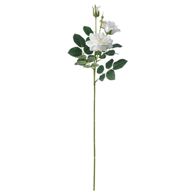 SMYCKA Fiore artificiale, da interno/esterno/Rosa bianco, 65 cm