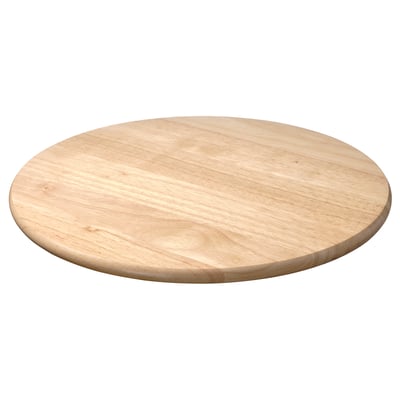SNUDDA Vassoio girevole, legno dell'albero della gomma, 39 cm