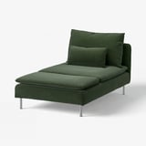 SÖDERHAMN Fodera per chaise-longue, Johanneshov verde scuro