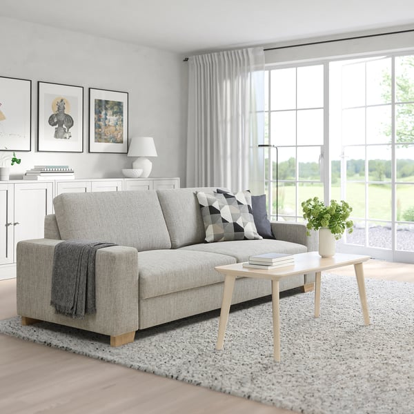 SÖRVALLEN Divano a 3 posti, Viarp beige/marrone