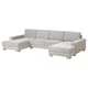 Opzione: SÖRVALLEN Divano a 4 posti con chaise-longue, Tallmyra nero/bianco