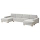 Opzione: SÖRVALLEN Divano a 5 posti, con chaise-longue/Tallmyra nero/bianco