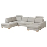 SÖRVALLEN Divano angolare a 4 posti, con chaise-longue, destra/Viarp beige/marrone
