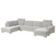 Opzione: SÖRVALLEN Divano angolare a 5 posti, con chaise-longue, destra/Tallmyra nero/bianco