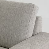 SÖRVALLEN Divano letto angolare, 3 posti, terminale aperto, sinistro/Viarp beige/marrone