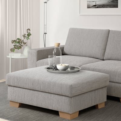SÖRVALLEN Poggiapiedi con contenitore, Viarp beige/marrone