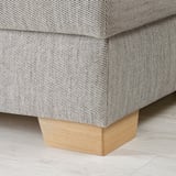 SÖRVALLEN Poggiapiedi con contenitore, Viarp beige/marrone