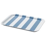 SOLDATFISK Vassoio, a righe bianco/grigio-blu, 20x28 cm