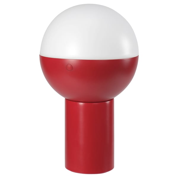 SOLVINDEN Illuminazione decorativa a LED, a energia solare/globo rosso, 25 cm