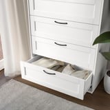 SONGESAND Cassettiera con 6 cassetti, bianco, 82x126 cm