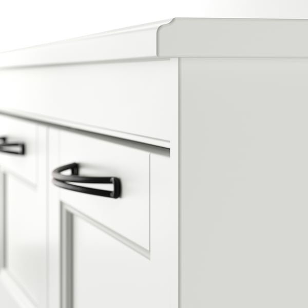 SONGESAND Cassettiera con 6 cassetti, bianco, 82x126 cm