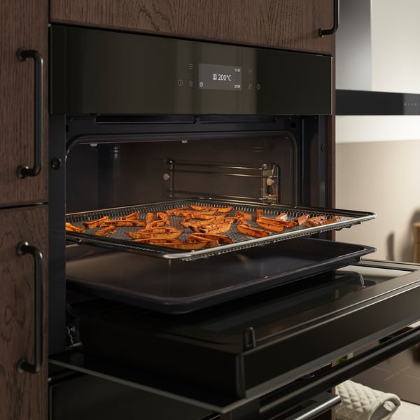 SPJUTBO Forno termoventilato/funz microonde, funzione frittura ad aria funzione grill/nero IKEA 700